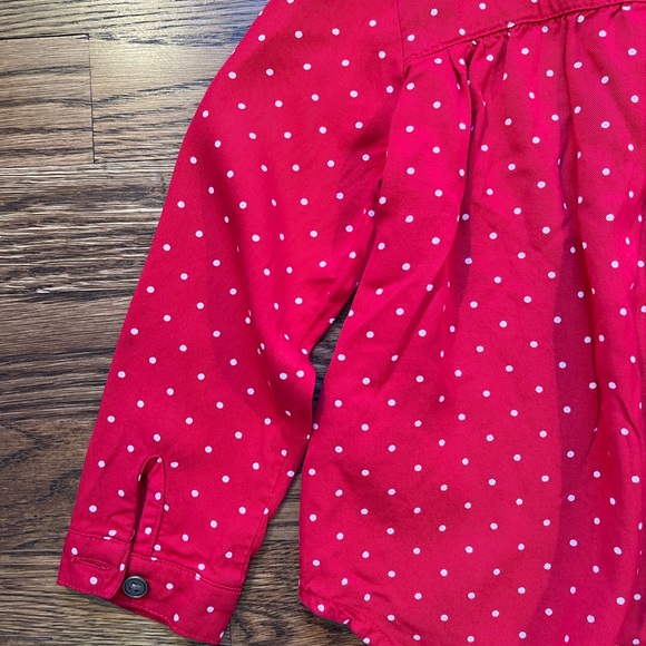 Old Navy Red Polka Dot Top - Picture 8 of 10